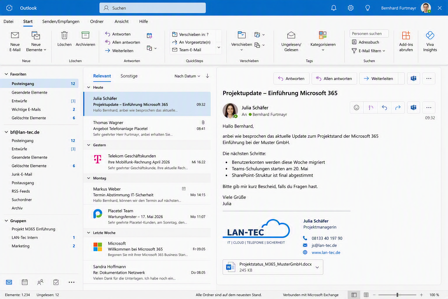 Beispiel für digitale Zusammenarbeit